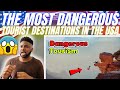 🇬🇧BRIT Reacts To THE MOST DANGEROUS TOURIST DESTINATIONS IN AMERICA!