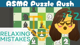 ASMR Playing chess puzzles to help you sleep (gentle whispering, mouse click)