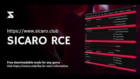 SICARO SOFTWARE 🌐 FREE  ✨BRAND NEW✨  MW3 RCE ACSM SHOWCASE 🍒 PRIVATE DOWNLOAD 💚 BEST MENU 2023 ❤️‍🔥