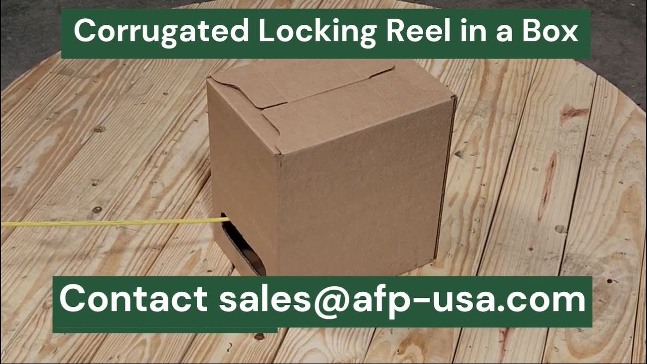 Corrugated Locking Reel in a Box - Anderson Forest Products - YouTube