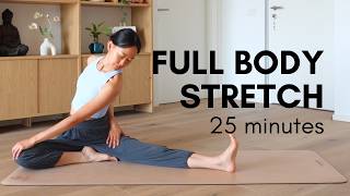 Full Body Yoga Stretch - 25 Min | Release & Relax (No mid-roll ads)