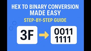 How to convert from Hexadecimal to Binary