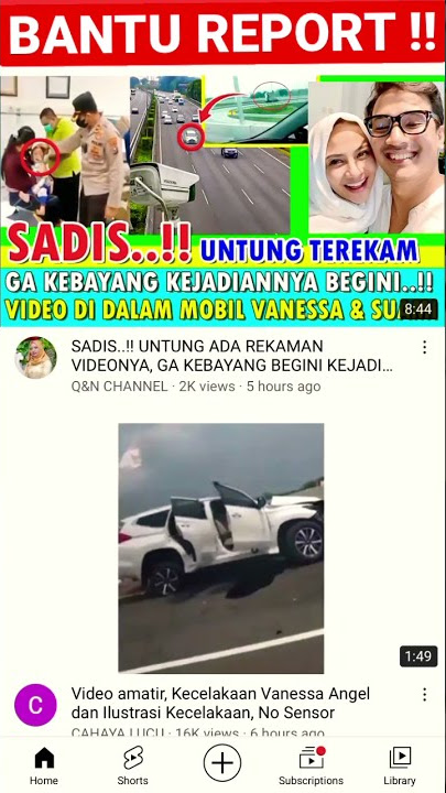 Trending ‼️ Vanessa angel minta tolong hapus video kecelakaan keluarga nya - take down video #shorts