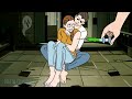 Scared couple in dark room   She Hulk Transformation Animated