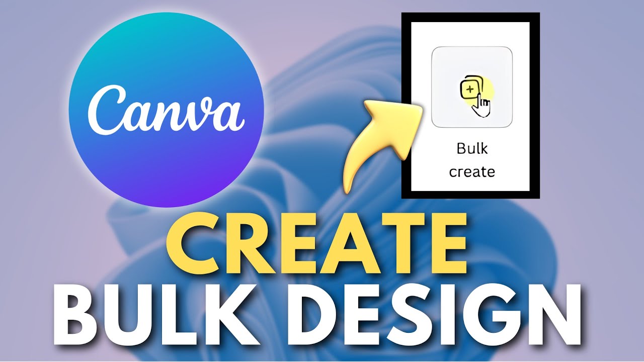How to Create Bulk Design in Canva - YouTube