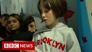 Ukrainian children surviving war with Russia without their parents - BBC News