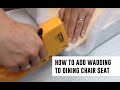 How to attach wadding to chair seat Mollies