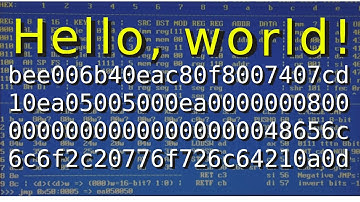 "Hello, world!" in x86 machine codes | Hand assembling & coding under my own OS on the real hardware