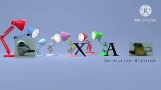 Pixar Media w/ Wall E, EVE, Luxo logo