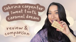 sabrina carpenter | sweet tooth caramel dream 🍫🍊 review + comparison to kayali vanilla royale! 🍨