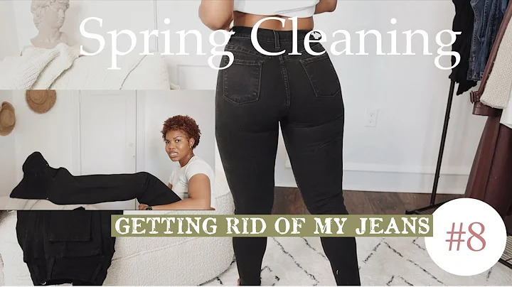 GETTING RID OF MY JEANS | Trying Jeans From my Clo...
