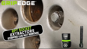 How to Remove a Rounded LUG NUT with a Gripedge RPT socket extractor!