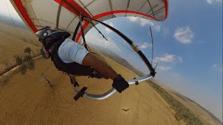 Hanng gliiding strong wind | Flying low hang glider | Soaring Willswing U2c