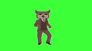 ✔️GREEN SCREEN EFFECTS: Green Scree  Owl Man - funny Dancing