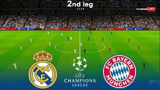 Real Madrid vs Bayern Munich | 2nd leg UEFA Champions League 2024 | Full Match Semi Final | PES