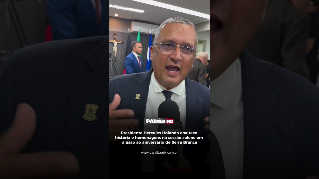 Pres Hercules Holanda enaltece história e homenagens na sessão solene em alusão ao aniversário de SB