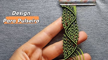 Pulseira Macrame - Design De nós ( Parte 1) Passo a passo 