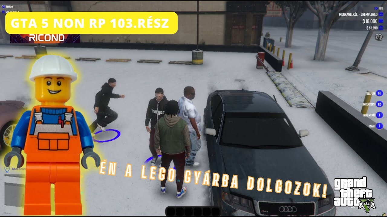 Gta 5 Non RP! 103. rész. Lego gyárból munkás