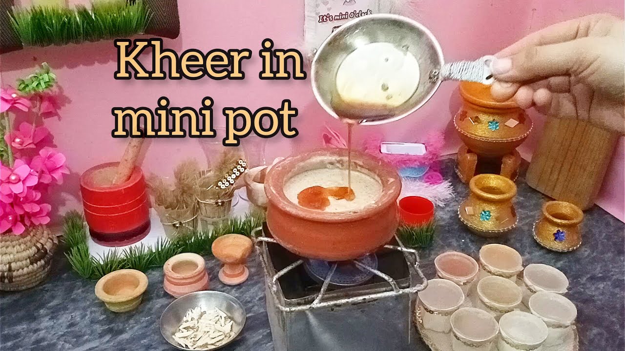 Mini Pot Kheer || Miniature cooking || Minioclock - YouTube