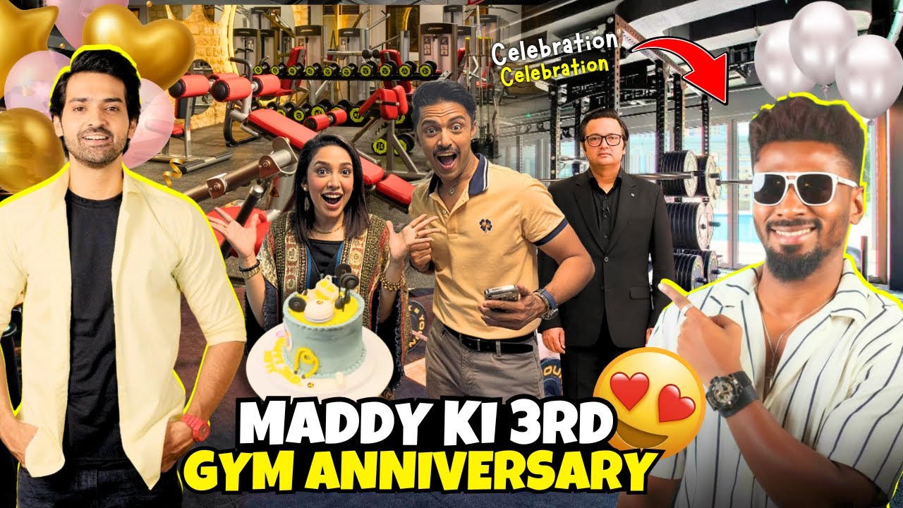Maddy ke gym ka birthday celeberation ❤️ | 3 saal pury hogay | Ahmer Hussain