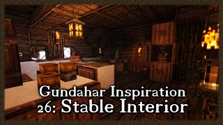Gundahar Inspiration #26 - Stable Interior - Minecraft