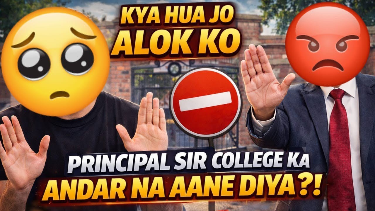 Kya hua jo alok ko principal sir college andar ane na diya 🤯