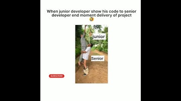 Senior developer see the code of junior developer 🤣 #comdey #funny #devloper #programming