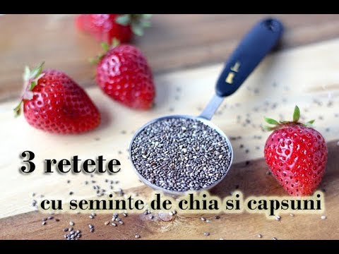 🍓 3 rețete cu semințe de chia si capsuni 🍓