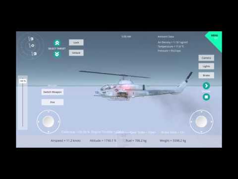 Silantro Unity3D Helicopter Simulator: Mobile Weapons Test