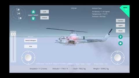 Silantro Unity3D Helicopter Simulator: Mobile Weapons Test