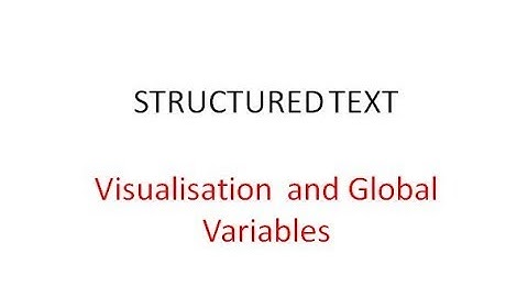 Structured Text#29 Visualisation with Codesys Global Variables
