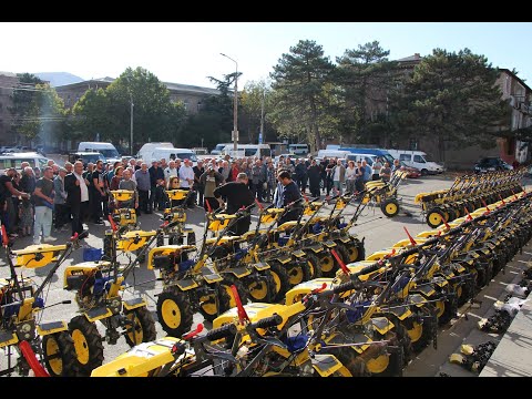 სააგენტომ 107 დევნილსა და ეკომიგრანტს სასოფლო-სამეურნეო ტექნიკა გადასცა