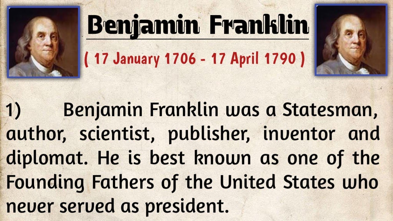 benjamin franklin essay in 1751