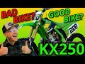 Kawasaki KX250 TWO STROKE BREAKDOWN - Is the KX250 a GOOD BIKE?