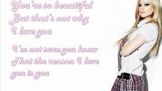 Avril Lavigne - I love you (Lyrics on screen)