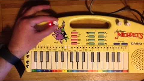 Circuit bent Casio EP-20 Muppets keyboard