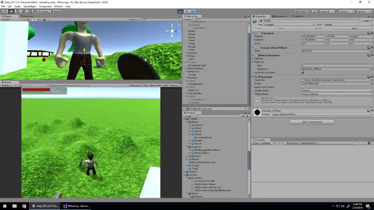 Criando um RPG na UNITY - #56 - Escudo - YouTube