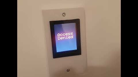 Ardunio TFT Touchscreen Doorlock, fitted to mag lock