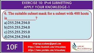 10 IPv4 Subnetting AYK Problem   6