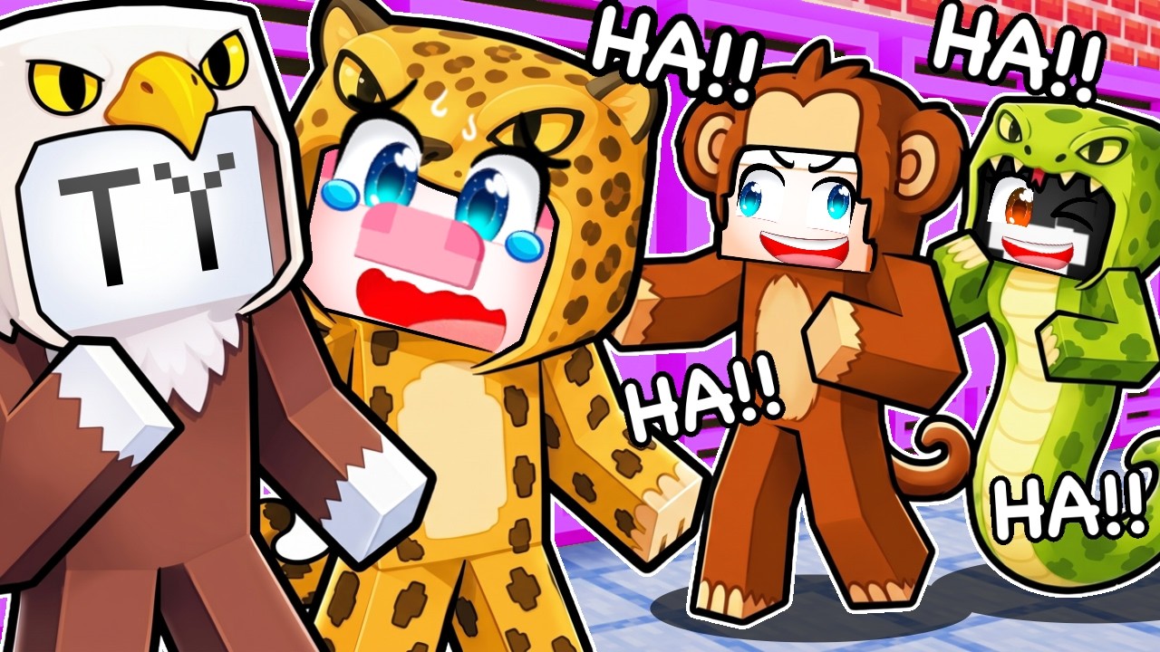 TY jsi první DEN ve ZVÍŘECÍ ŠKOLE v Minecraftu!