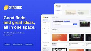 STACKKK — Visual Bookmarks & Creative Workspace | Demo