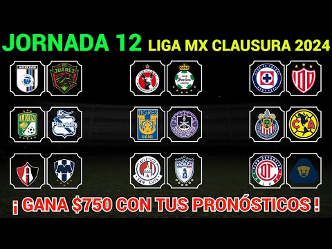 PRONÓSTICOS JORNADA 12 Liga MX CLAUSURA 2024 @Dani_Fut