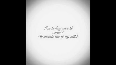 IM HOSTING AN EDIT COMP!! | #anazalafamily #edit #editor #competition