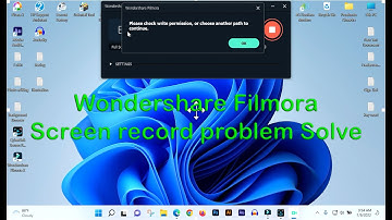 Please check write permission Wandershaer filmora problem solve 2022