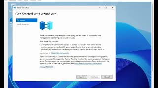 The Azure Arc Tool in Windows 2025