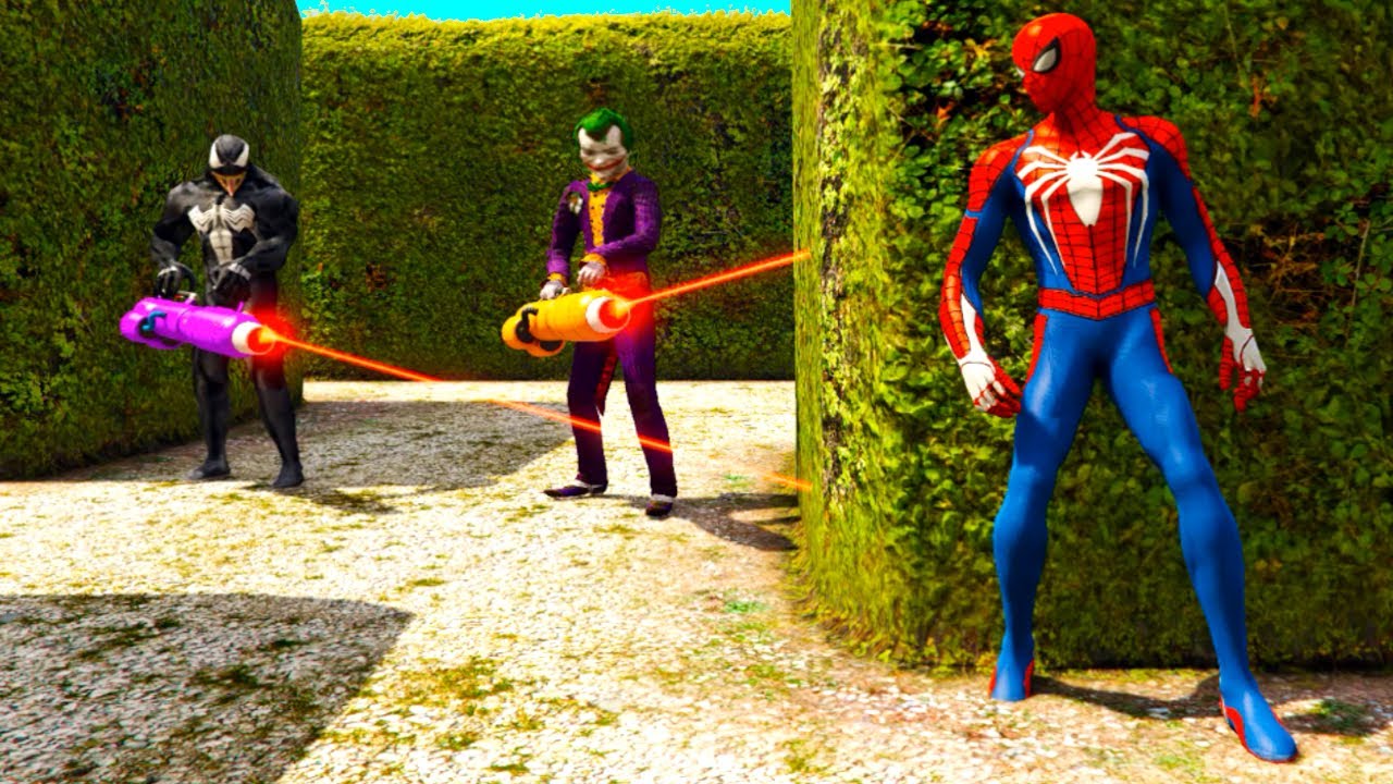 Spider-Man Rescue Rainbow Spiderman - GTA 5 Spiderman vs Red Minion Epic Ragdolls Funny/Fail Ep #3