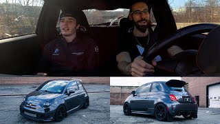 Athlete Statistics Picking Up E85 In The Big Turbo Fiat 500 Abarth | Anthony’s First Ride!