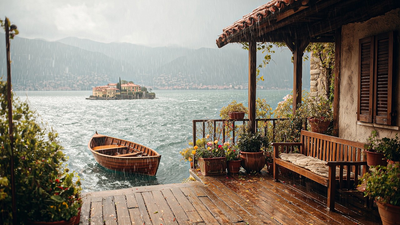 Cozy Lakehouse Rain Sounds 🌧️🛶 | Relaxing Rain for Deep Sleep & Stress Relief