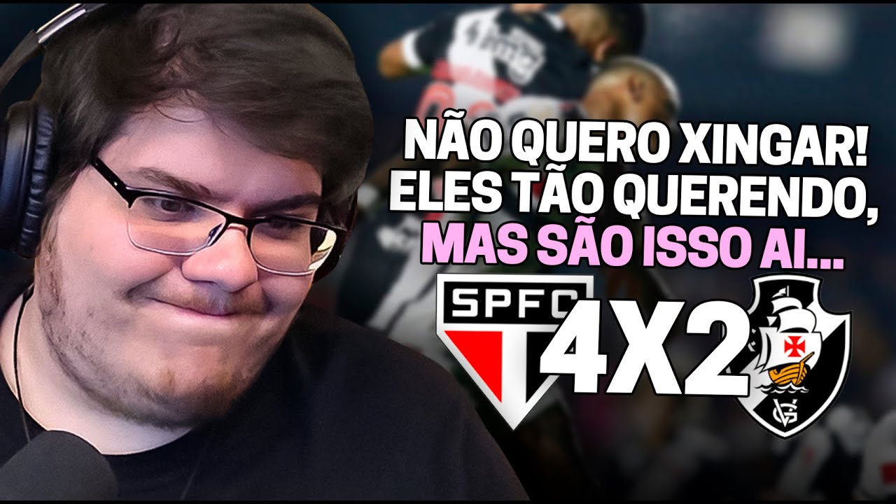 CASIMIRO REAGE: SÃO PAULO 4 X 2 VASCO PELO BRASILEIRÃO 2023 | Cortes do Casimito