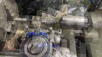 Dial indicator on carriage for tail stock zero.